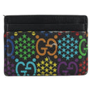 GUCCI GG Psychedelic Card Case Black 601098 Auth 152252-2