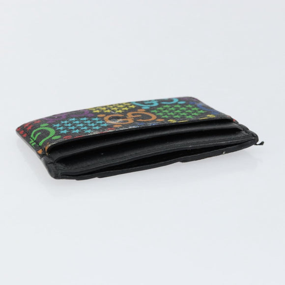 GUCCI GG Psychedelic Card Case Black 601098 Auth 152252