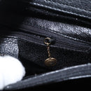 GUCCI Bamboo Hand Bag Suede Leather Black Gold 002 1186 0260 Auth 152254-21