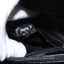 GUCCI Bamboo Hand Bag Suede Leather Black Gold 002 1186 0260 Auth 152254-11