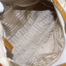 PRADA Hand Bag Nylon Enamel 2way White Silver Auth 152256-11