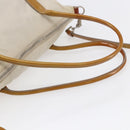 PRADA Hand Bag Nylon Enamel 2way White Silver Auth 152256-7