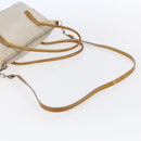 PRADA Hand Bag Nylon Enamel 2way White Silver Auth 152256-9