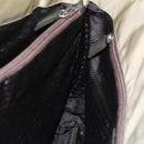 PRADA Hand Bag Nylon Khaki Silver Auth 152257-20