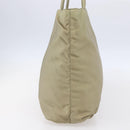 PRADA Hand Bag Nylon Khaki Silver Auth 152257-3