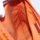 PRADA Shoulder Bag Nylon Orange Silver Auth 152258-21