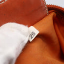 PRADA Shoulder Bag Nylon Orange Silver Auth 152258-12