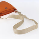 PRADA Shoulder Bag Nylon Orange Silver Auth 152258-7