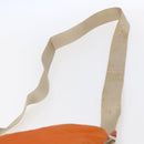 PRADA Shoulder Bag Nylon Orange Silver Auth 152258-14