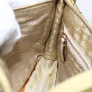 PRADA Accessory Pouch Nylon Yellow Gold Auth 152259-23