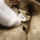 PRADA Accessory Pouch Nylon Yellow Gold Auth 152259-12