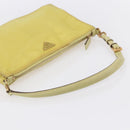 PRADA Accessory Pouch Nylon Yellow Gold Auth 152259-7
