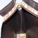 Christian Dior Trotter Canvas Shoulder Bag Beige Gold Auth 152260-19