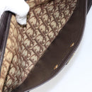 Christian Dior Trotter Canvas Shoulder Bag Beige Gold Auth 152260-20