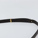 Christian Dior Trotter Canvas Shoulder Bag Beige Gold Auth 152260-8