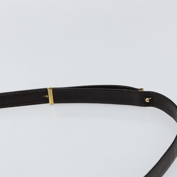 Christian Dior Trotter Canvas Shoulder Bag Beige Gold Auth 152260