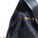 Salvatore Ferragamo Gancini Shoulder Bag Leather Black Gold Auth 152264-20