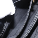 Salvatore Ferragamo Gancini Shoulder Bag Leather Black Gold Auth 152264-23