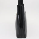 Salvatore Ferragamo Gancini Shoulder Bag Leather Black Gold Auth 152264-3