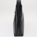 Salvatore Ferragamo Gancini Shoulder Bag Leather Black Gold Auth 152264-4