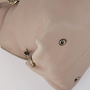 Salvatore Ferragamo Shoulder Bag Leather Beige Gold Auth 152265-11