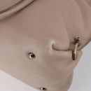 Salvatore Ferragamo Shoulder Bag Leather Beige Gold Auth 152265-12