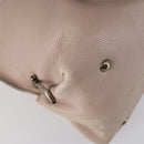 Salvatore Ferragamo Shoulder Bag Leather Beige Gold Auth 152265-13