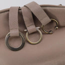 Salvatore Ferragamo Shoulder Bag Leather Beige Gold Auth 152265-15