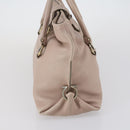 Salvatore Ferragamo Shoulder Bag Leather Beige Gold Auth 152265-4