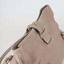 Salvatore Ferragamo Shoulder Bag Leather Beige Gold Auth 152265-6
