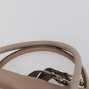 Salvatore Ferragamo Shoulder Bag Leather Beige Gold Auth 152265-8