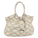 Salvatore Ferragamo Tote Bag Leather White Auth 152267-1