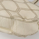 Salvatore Ferragamo Tote Bag Leather White Auth 152267-12