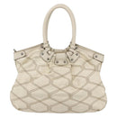 Salvatore Ferragamo Tote Bag Leather White Auth 152267-3