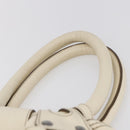 Salvatore Ferragamo Tote Bag Leather White Auth 152267-8