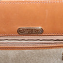 TIFFANY&Co. Chain Shoulder Bag Leather Brown Gold Auth 152268-10