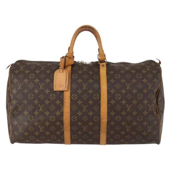 LOUIS VUITTON Monogram Keepall 55 Boston Bag M41424 LV Auth 152269