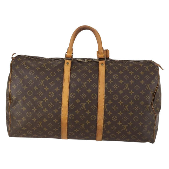 LOUIS VUITTON Monogram Keepall 55 Boston Bag M41424 LV Auth 152269