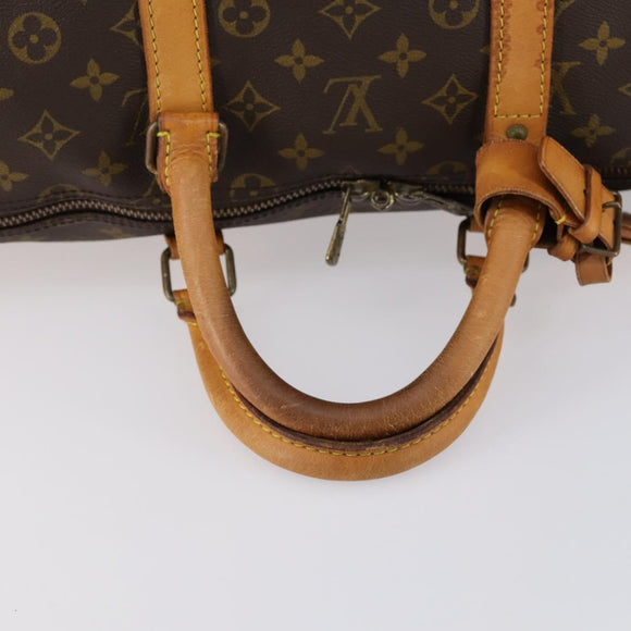 LOUIS VUITTON Monogram Keepall 55 Boston Bag M41424 LV Auth 152269