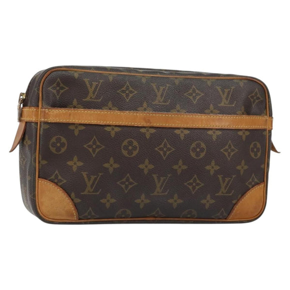 LOUIS VUITTON Monogram Compiegne 28 Clutch Bag M51845 LV Auth 152270