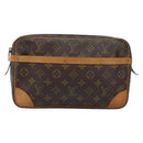 LOUIS VUITTON Monogram Compiegne 28 Clutch Bag M51845 LV Auth 152270-13