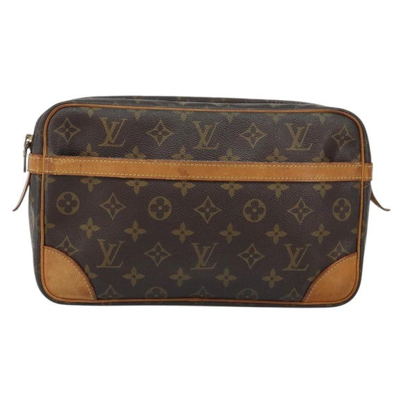 LOUIS VUITTON Monogram Compiegne 28 Clutch Bag M51845 LV Auth 152270