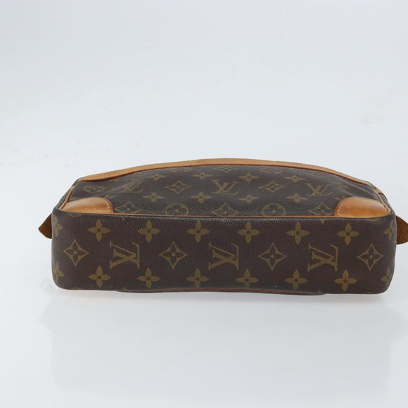 LOUIS VUITTON Monogram Compiegne 28 Clutch Bag M51845 LV Auth 152270