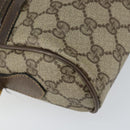 GUCCI GG Supreme Web Sherry Line Bag PVC Beige Gold 56 02 004 Auth 152274-11