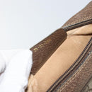 GUCCI GG Supreme Web Sherry Line Bag PVC Beige Gold 56 02 004 Auth 152274-23