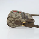 GUCCI GG Supreme Web Sherry Line Bag PVC Beige Gold 56 02 004 Auth 152274-4