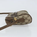 GUCCI GG Supreme Web Sherry Line Bag PVC Beige Gold 56 02 004 Auth 152274-5