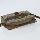 GUCCI GG Supreme Web Sherry Line Bag PVC Beige Gold 56 02 004 Auth 152274-6