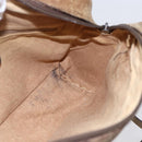 GUCCI GG Supreme Web Sherry Line Bag PVC Beige Gold 98 02 005 Auth 152275-20