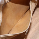 GUCCI GG Supreme Web Sherry Line Bag PVC Beige Gold 98 02 005 Auth 152275-22